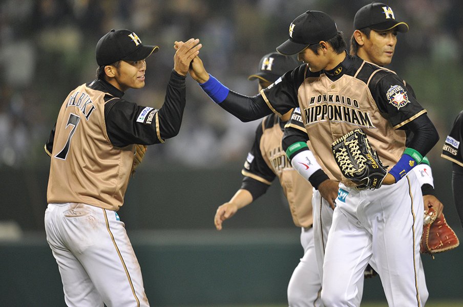 2013年の大引と大谷　©Sports Graphic Number