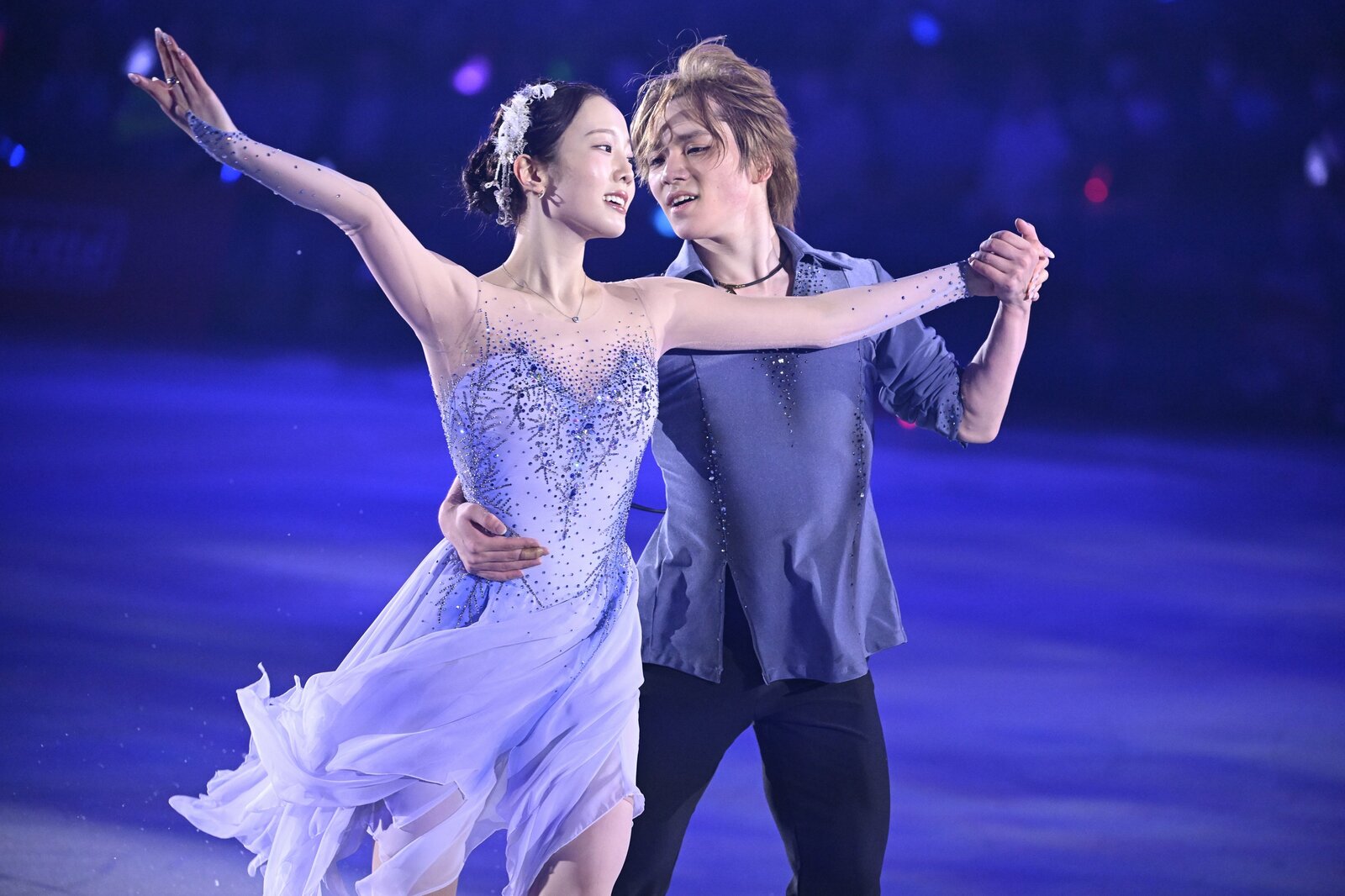 「Ice Brave」で披露した本田真凜とのアイスダンスナンバー　©Asami Enomoto