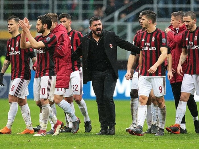 名門ミランのエゴを束ねるカリスマ。闘犬ガットゥーゾの揺るぎない強さ。＜Number Web＞ photograph by Getty Images