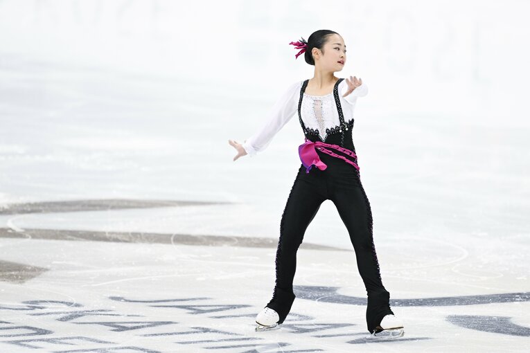 2023年全日本選手権、島田麻央の演技　©︎Asami Enomoto