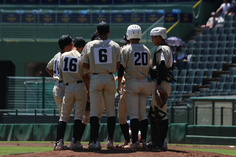 「私学を倒すことを目標にやってきた」という小野ナイン　©︎Fumi Sawai