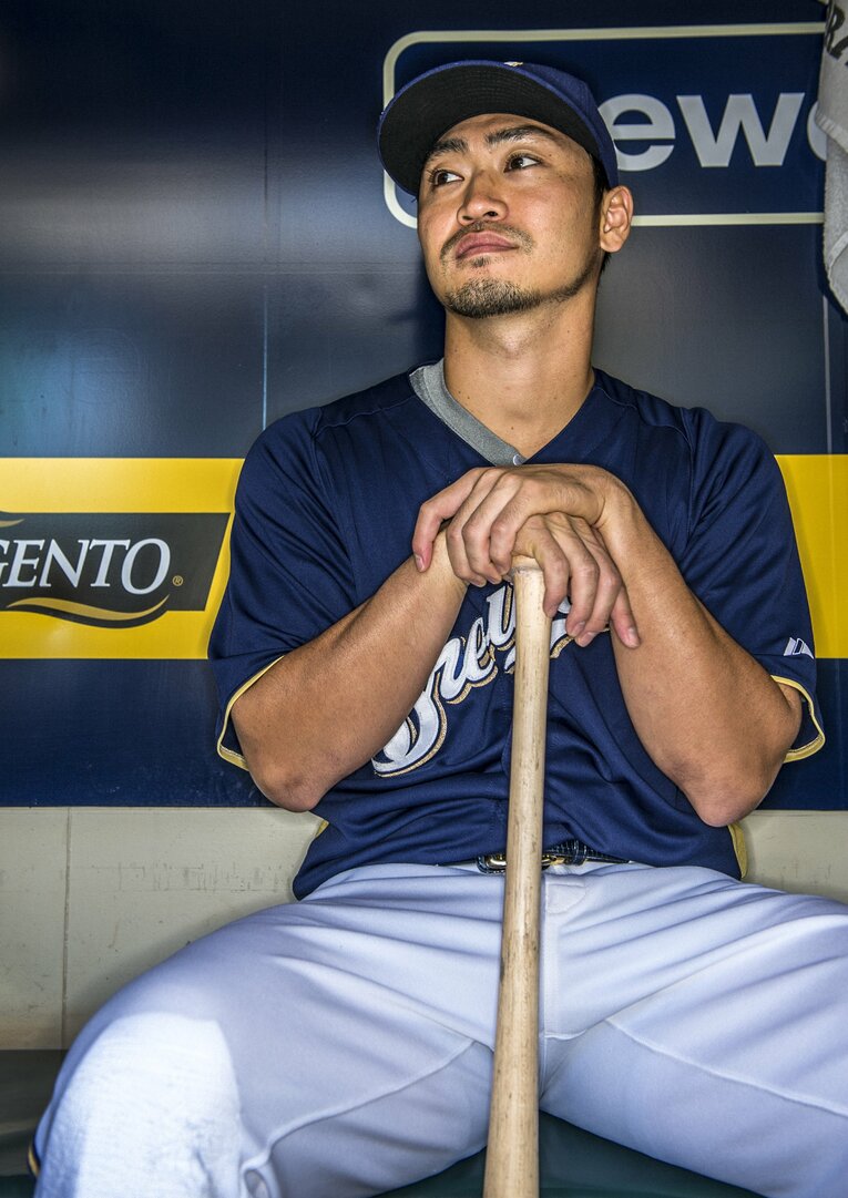 ブルワーズ時代の青木宣親　©Sports Graphic Number