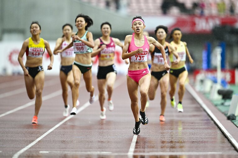 【2024日本選手権】最後の150ｍで一気に後続を突き放した　©Asami Enomoto