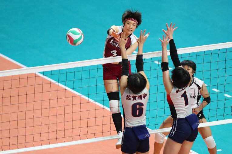 下北沢成徳高時代の石川（2019年）©︎YUTAKA/AFLO SPORT