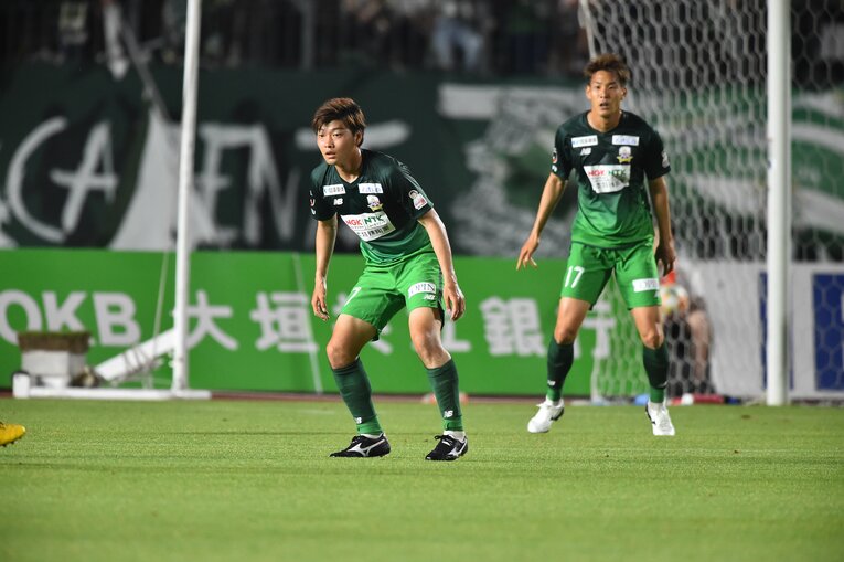 FC岐阜時代の市丸瑞希（2019年）　©︎J.LEAGUE