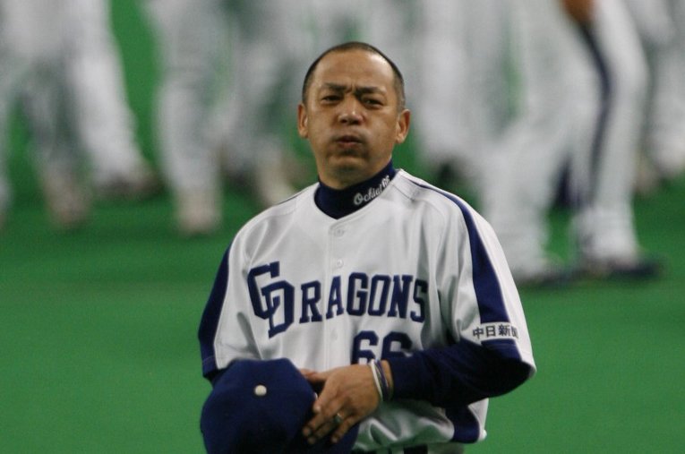 04年から11年まで中日の監督を務めた落合博満。すべての年でAクラス入り、セ・リーグ優勝4回、日本シリーズ優勝1回を果たした　©BUNGEISHUNJU