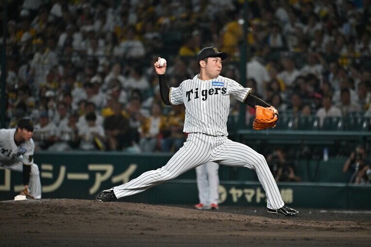 石井ら阪神のリリーフ陣は相変わらずの安定感を誇っている　©Hideki Sugiyama