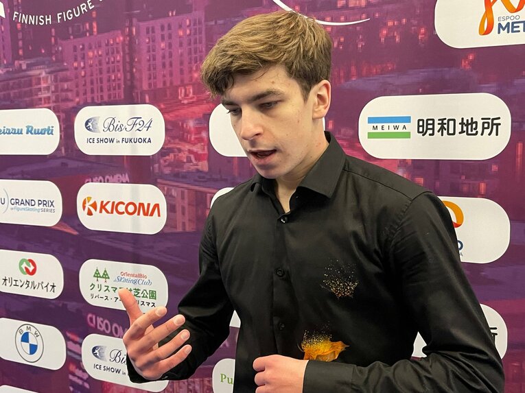 ウクライナ代表のスケーター、イヴァン・シュムラッコ　©Akiko Tamura