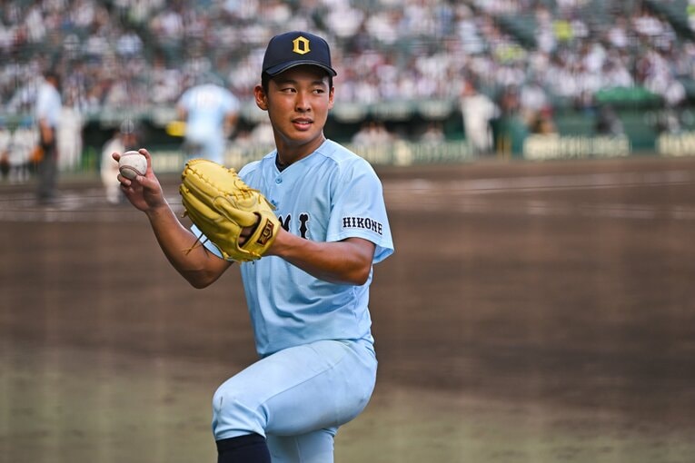 近江・山田陽翔もドラフト会議の結果を待つ ©Nanae Suzuki