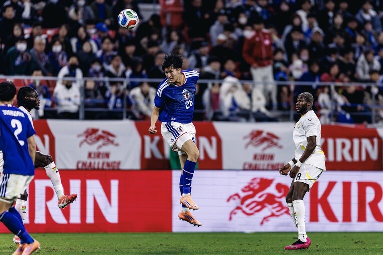 ガーナ戦で代表デビューを飾った後藤啓介。FW陣の台風の目になれるか　©Kiichi Matsumoto