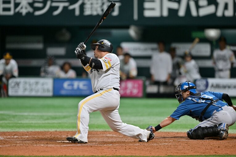 山川は好機でライトフライに打ち取られる　©Hideki Sugiyama