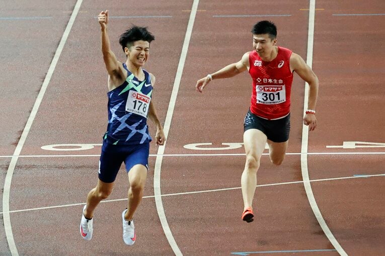 1着でガッツポーズの多田©Getty Images