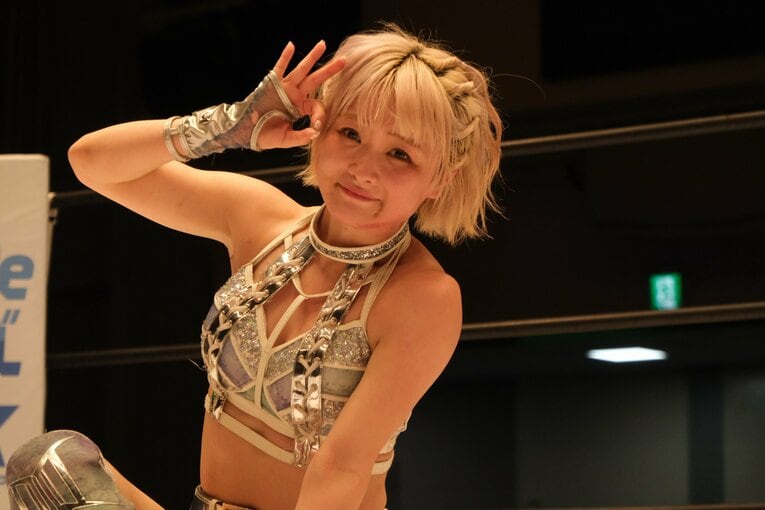 6月28日の後楽園ホール大会では、なつぽいがスターダムで初めて中野たむに勝利　©Norihiro Hashimoto