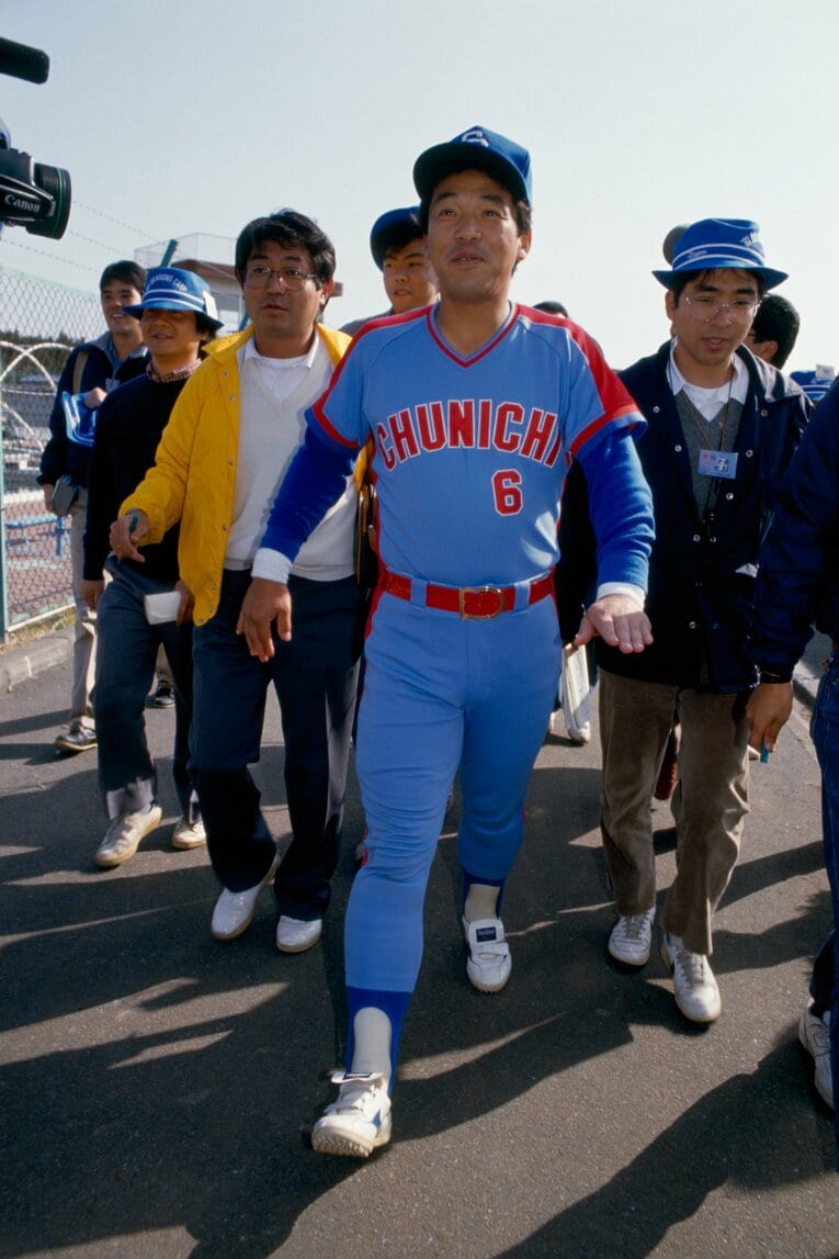 中日時代の落合博満（1987年撮影） ©Makoto Kenmizaki