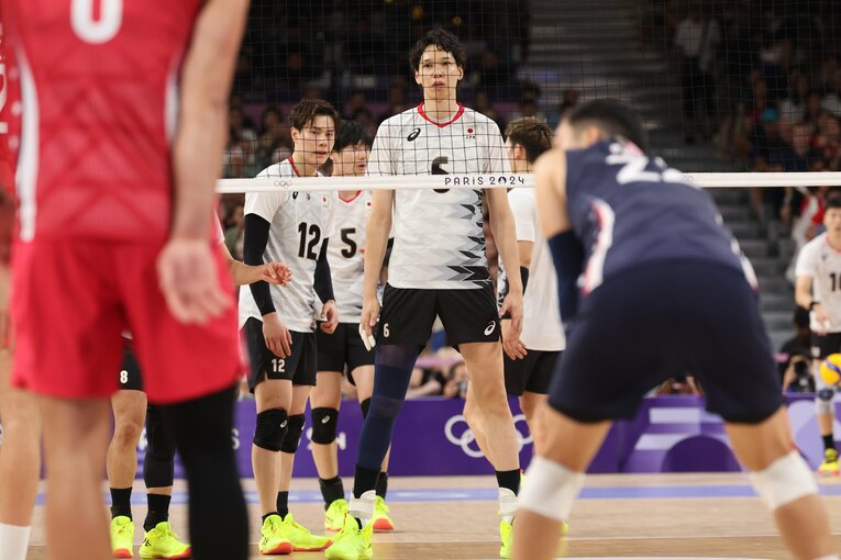 パリ五輪予選ラウンドvsアメリカ　©︎Tetsuya Higashikawa/JMPA