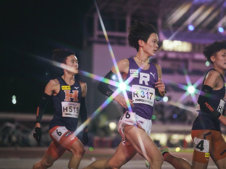 MARCH対抗戦2組、立教大の松永拓己（1年）　©Yuki Suenaga