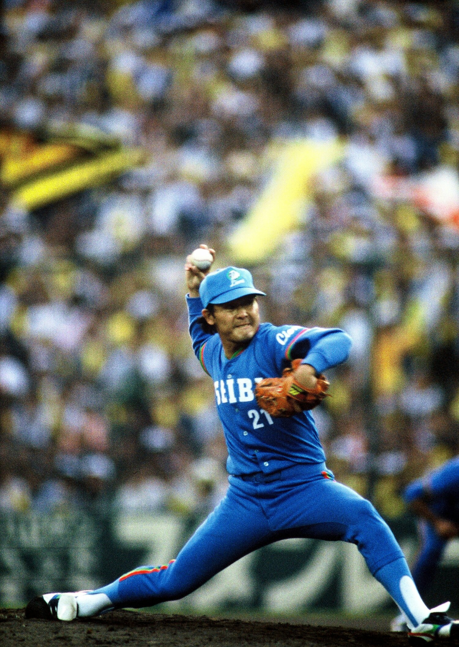 ケンカ投法で知られた東尾。簑島を甲子園初出場にも導いた　©Sports Graphic Number