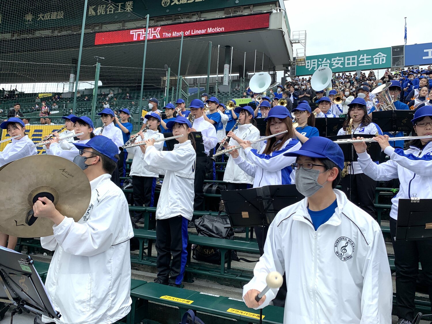 履正社はほかに台湾の人気チア、峮峮（チュンチュン）のテーマ曲も！　©Yukiko Umetsu