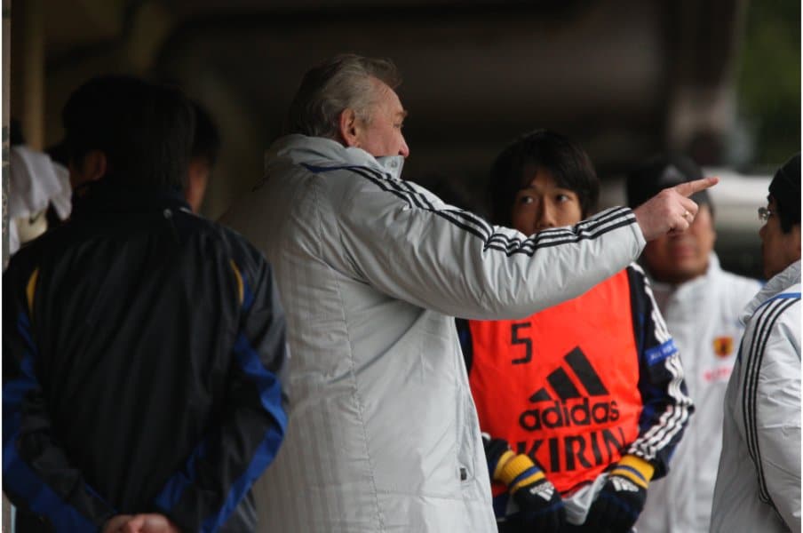 オシムと中村憲剛　©Takuya Sugiyama