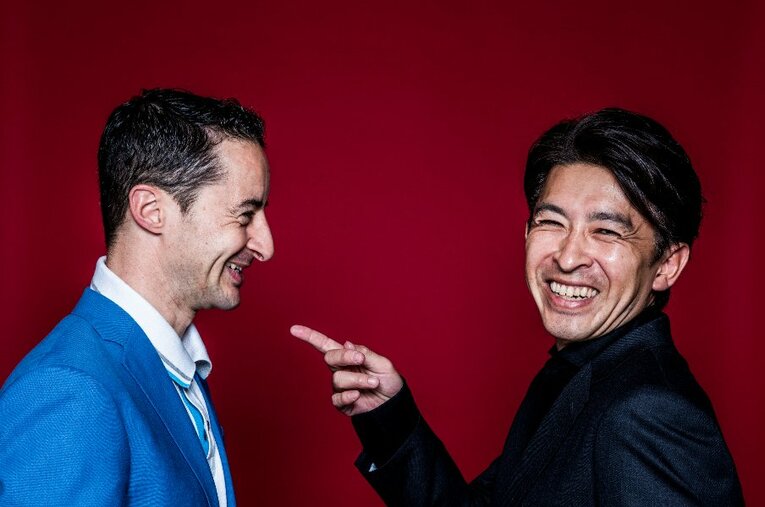 Number最新号で実現した福永祐一（右）とクリストフ・ルメールによるトップジョッキー対談 ／ photograph by Atsushi Kondo