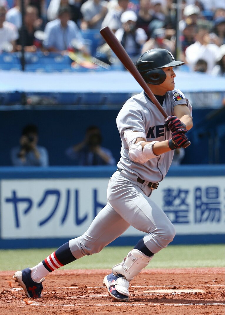 慶大時代の柳町　©JIJI PRESS