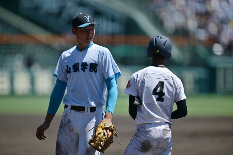 身長195センチ、体重100キロ超え。「逸材」菰田陽生　©Hideki Sugiyama