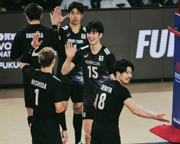 甲斐優斗（VNLスロベニア戦）©︎Yuki Suenaga