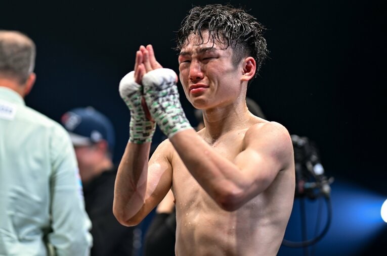 まさかの王者陥落となった寺地拳四朗（33歳） ／ photograph by Hiroaki Finito Yamaguchi