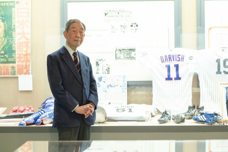 野球殿堂博物館内のメジャーリーグコーナーで撮影　©Wataru Sato