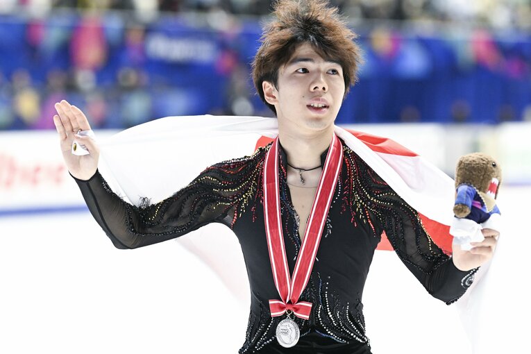 佐藤駿／NHK杯表彰式　©️Asami Enomoto