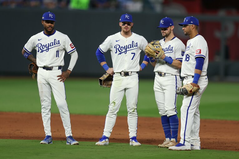 MVP選出で2位の票を得たボビー・ウィット（背番号7）が在籍するロイヤルズ ©Getty Images