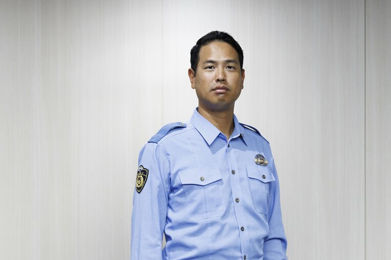 元プロ野球選手の警察官・大田阿斗里（2024年撮影）©Atsushi Hashimoto