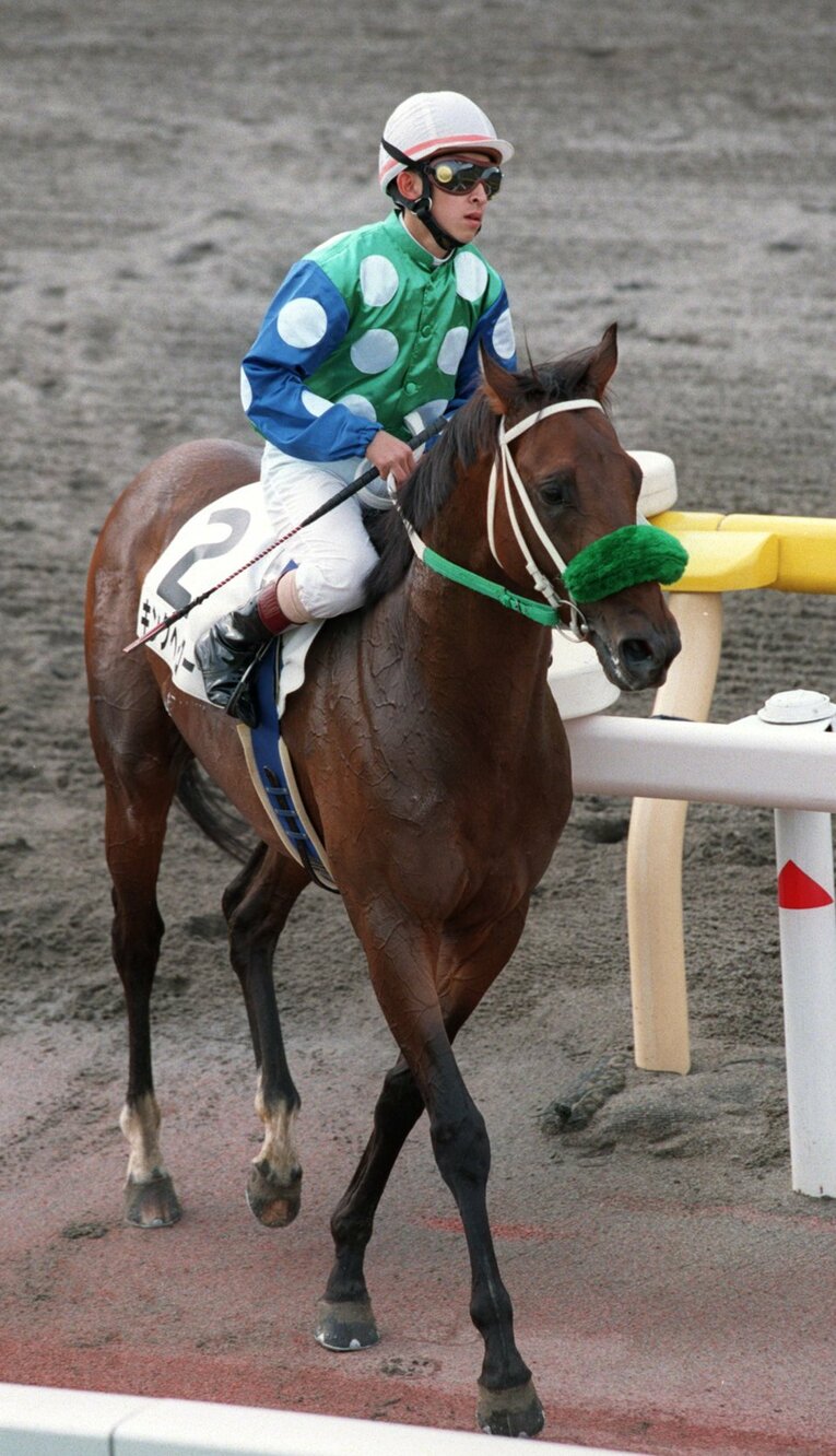 ダービーで14着に終わったキングヘイローと福永祐一　(C)Sankei Shimbun