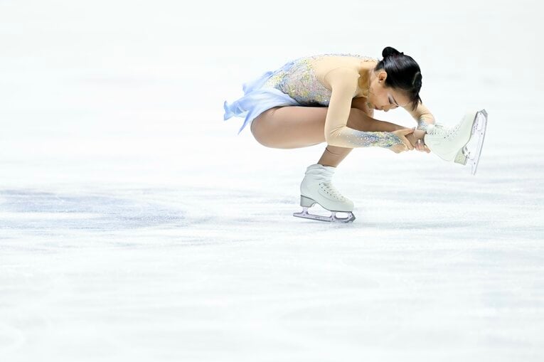 三原舞依のNHK杯フリーの演技　©Asami Enomoto