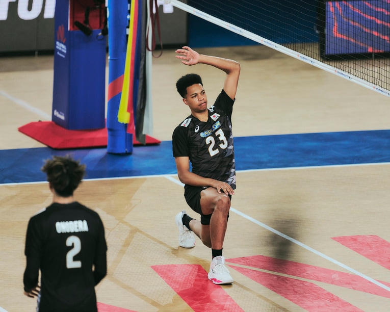 エバデダン ラリー（VNLスロベニア戦）©︎Yuki Suenaga