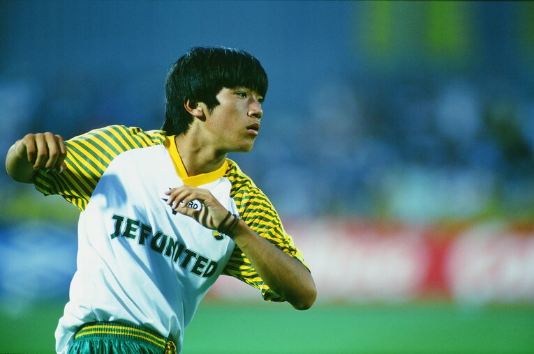 高校1年生の阿部。97年にはベンチ入りも経験している　ⒸJ.LEAGUE