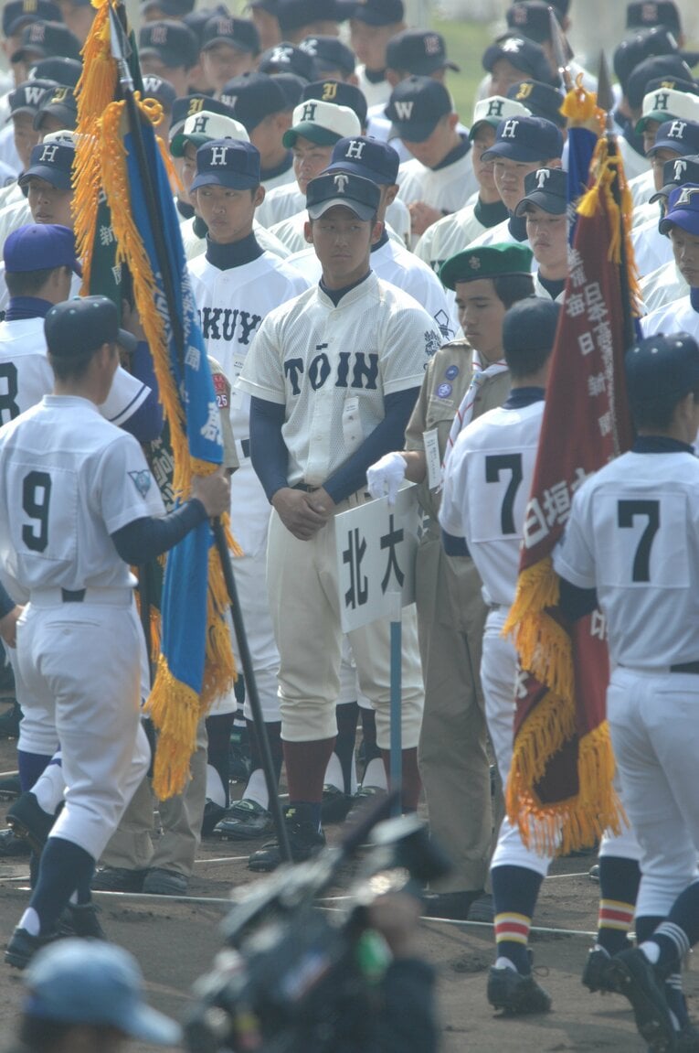 大阪桐蔭の中心選手だった中田　©Shigeru Tanaka