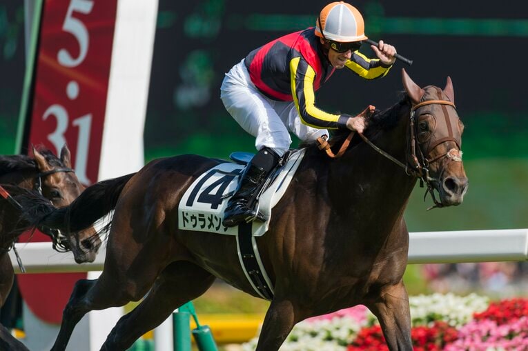 2015年皐月賞、ダービーを制し、2冠馬となったドゥラメンテ。残り1冠の菊花賞をタイトルホルダーが制した　©Takuya Sugiyama