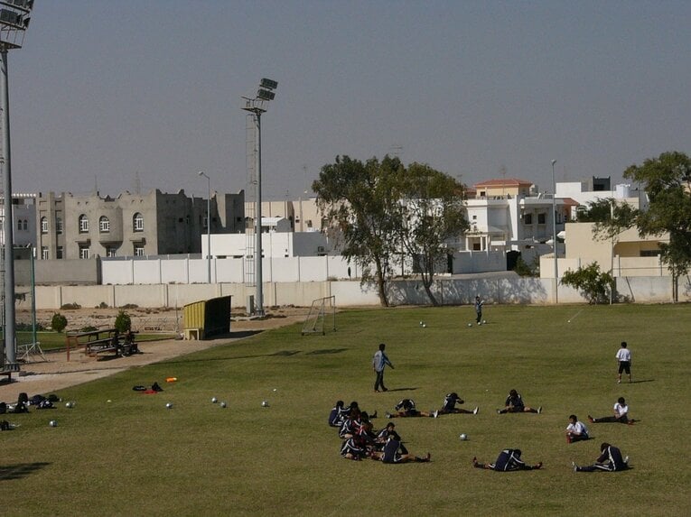 2005年カタール国際トーナメントのときの練習場　©Masaki Asada