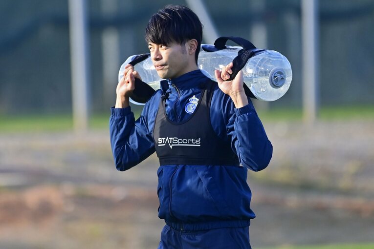 2022年、ベルギー・サンジロワーズ時代の三笘薫（当時24歳）　©AFLO