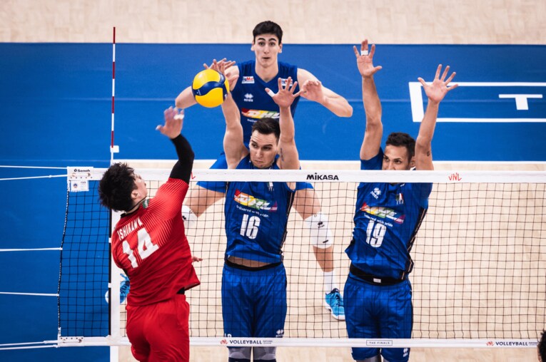 ネーションズリーグ3位決定戦（vsイタリア）©︎FIVB
