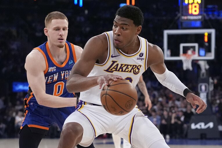 2月3日のニックス戦　©︎AP/AFLO