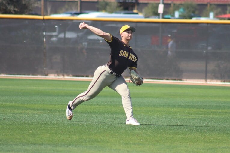 パドレス傘下のマイナーで実戦経験を積んでいる21歳のバルザー・ブライアン　©Yuki Yamada