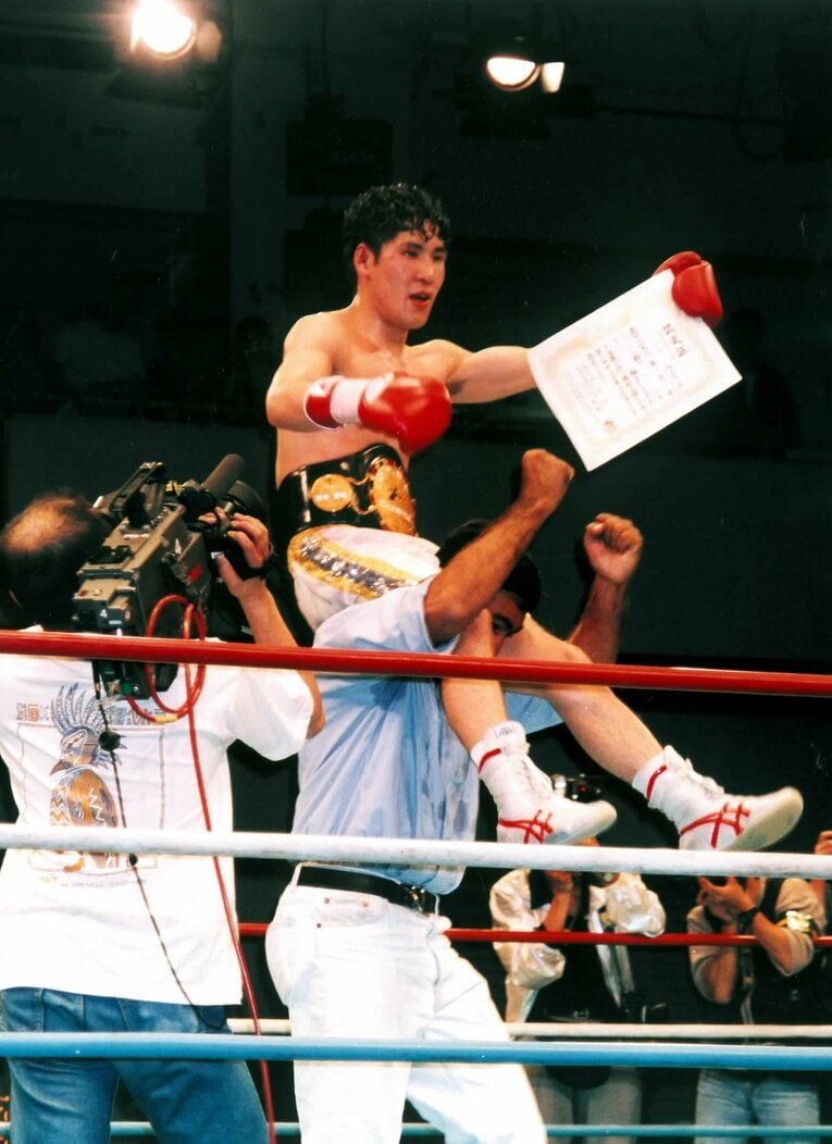 強打を連発し、KO勝ちを積み重ねた　©Koh Tanaka