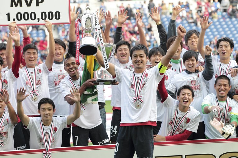 多くのタイトルをクラブにもたらした小笠原満男。青山が尊敬する選手の一人　©︎Kiichi Matsumoto