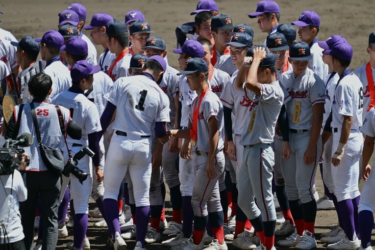 【激闘甲子園の記録】準優勝・関東一の必死の戦いぶりと品格ある表彰式の様子　©Hideki Sugiyama