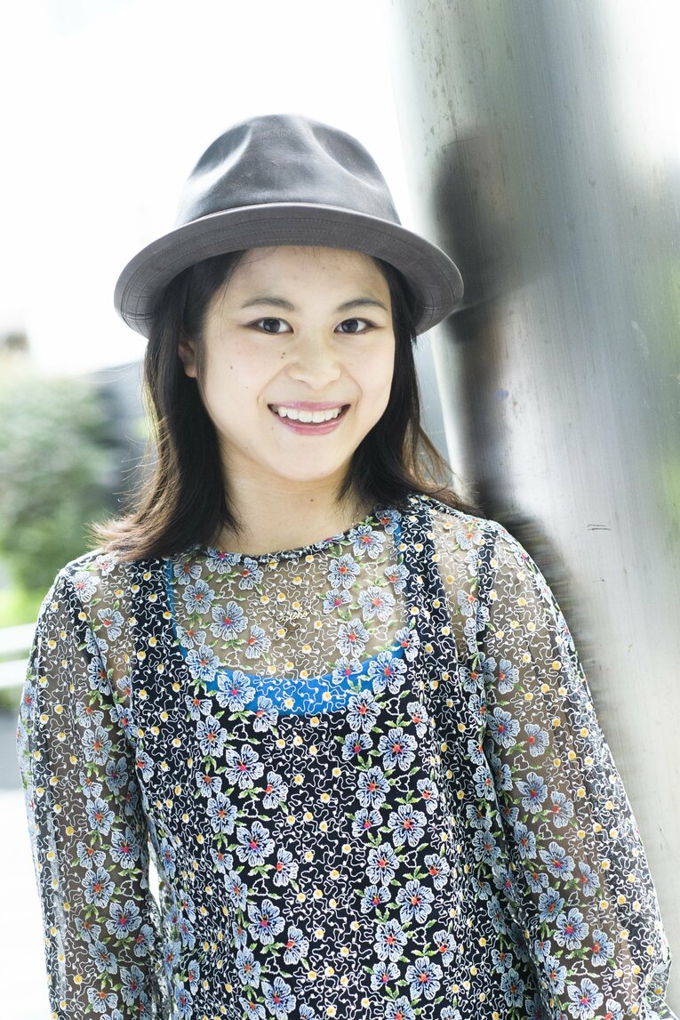 普段とは違うスタイリングの宮原知子　©Asami Enomoto