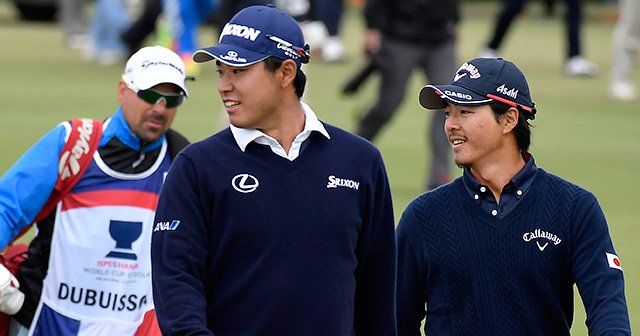 松山英樹が石川遼に「行っちゃえ！」。2人がゴルフ少年に戻っていた4