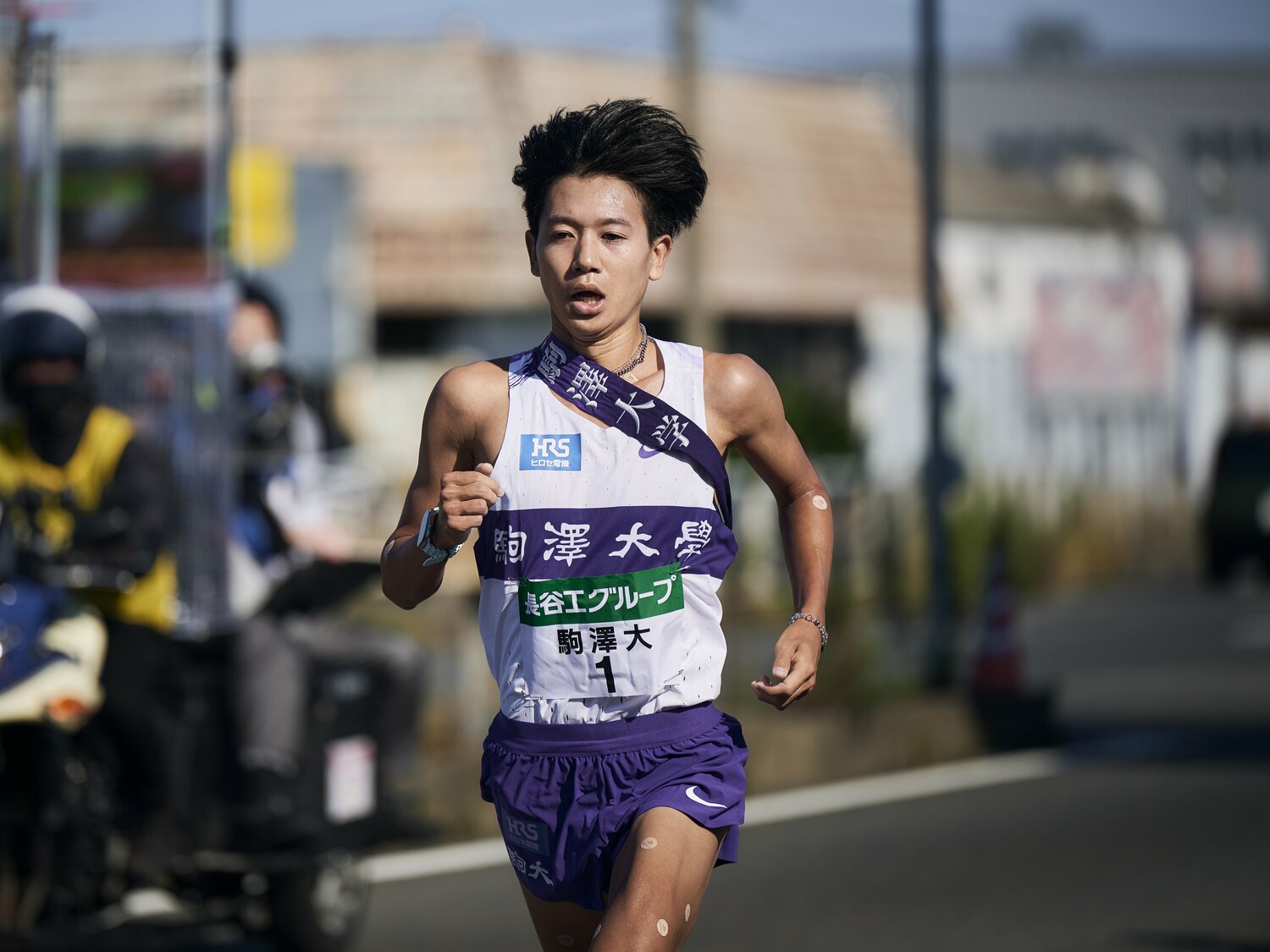 3区で16位から8位まで挽回を見せた伊藤（3年）　©Yuki Suenaga