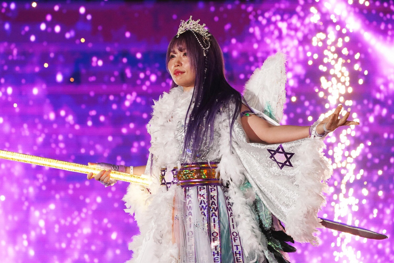 コズミック・エンジェルズを率いる中野たむ。昨年は女子プロレス大賞を受賞　©Essei Hara